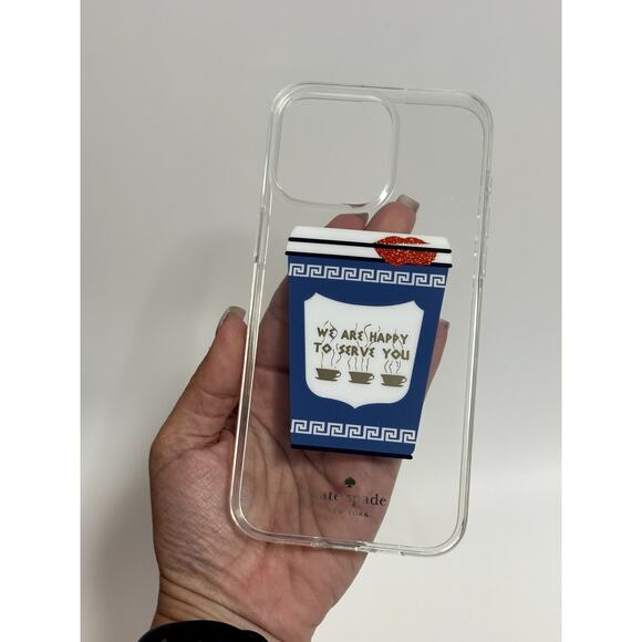 Kate Spade Coffee Break iPhone 15 Pro Case - Picture 5 of 5